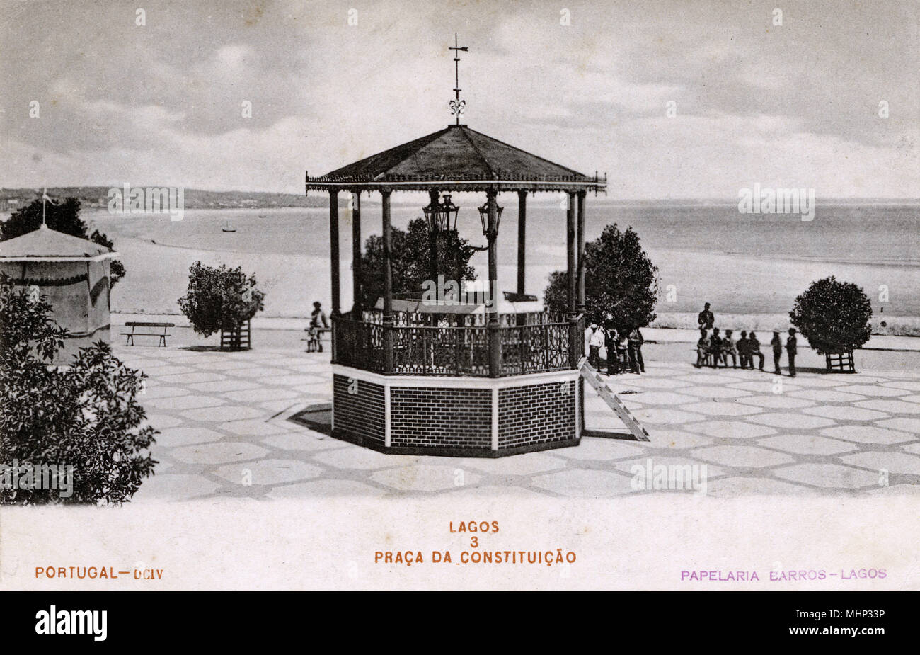 Platz der Verfassung, Lagos, Algarve, Südportugal Stockfoto