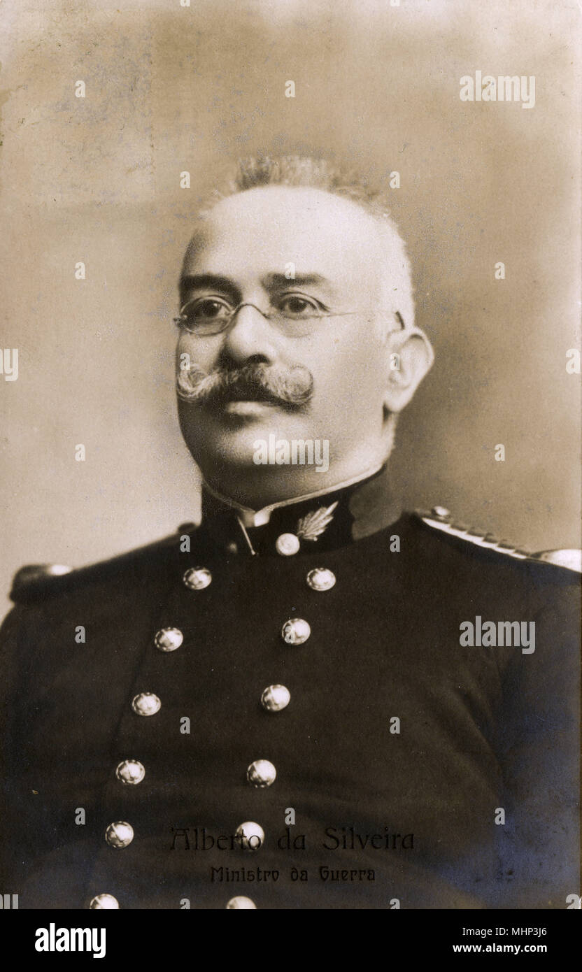 Alberto da Silveira, WW1. Kriegsminister, Portugal Stockfoto