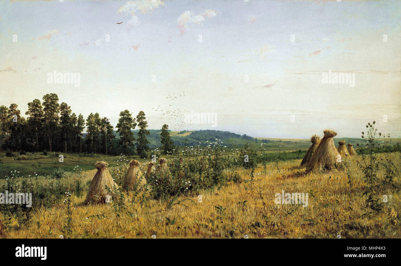 Shishkin Ivan - polesien Landschaft Stockfoto