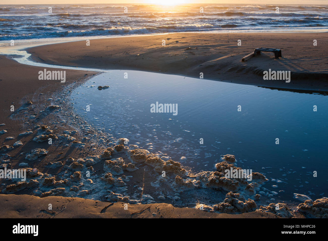 Anzio, Rom. Winter Meer. Italien Stockfoto