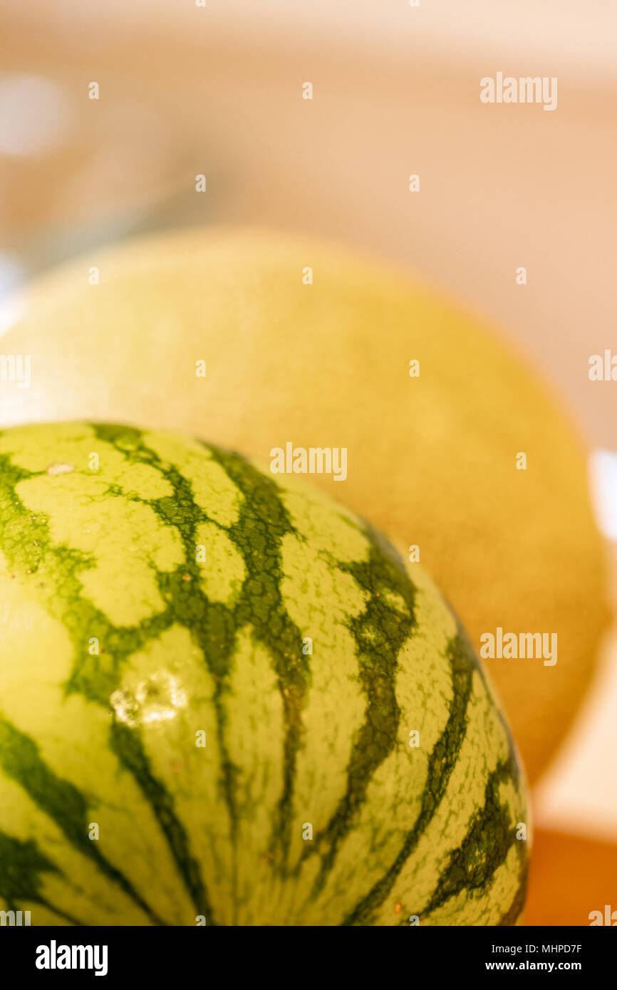 Wassermelone streifen. Stockfoto