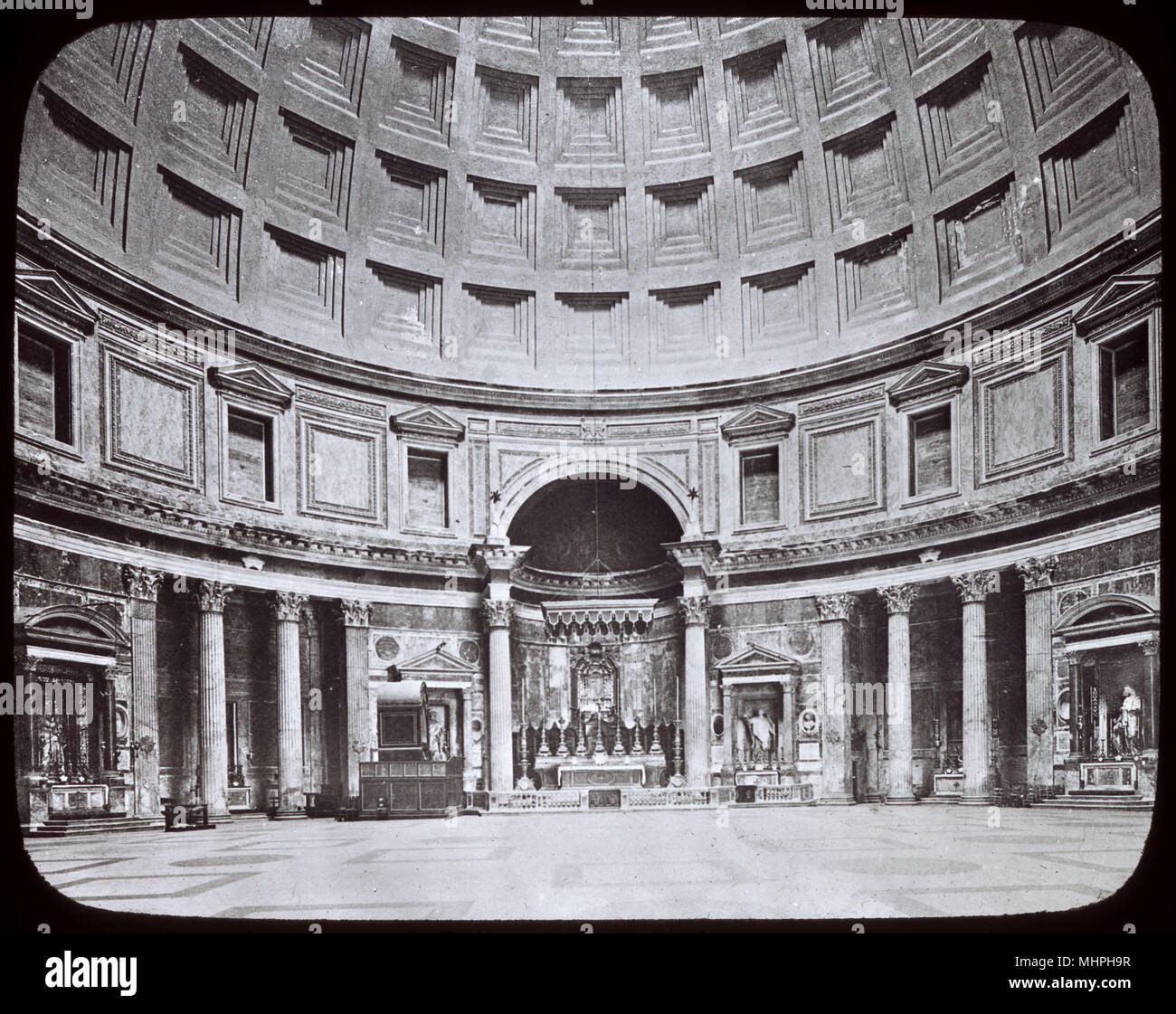 Innenansicht des Pantheon, Rom, Italien Stockfoto