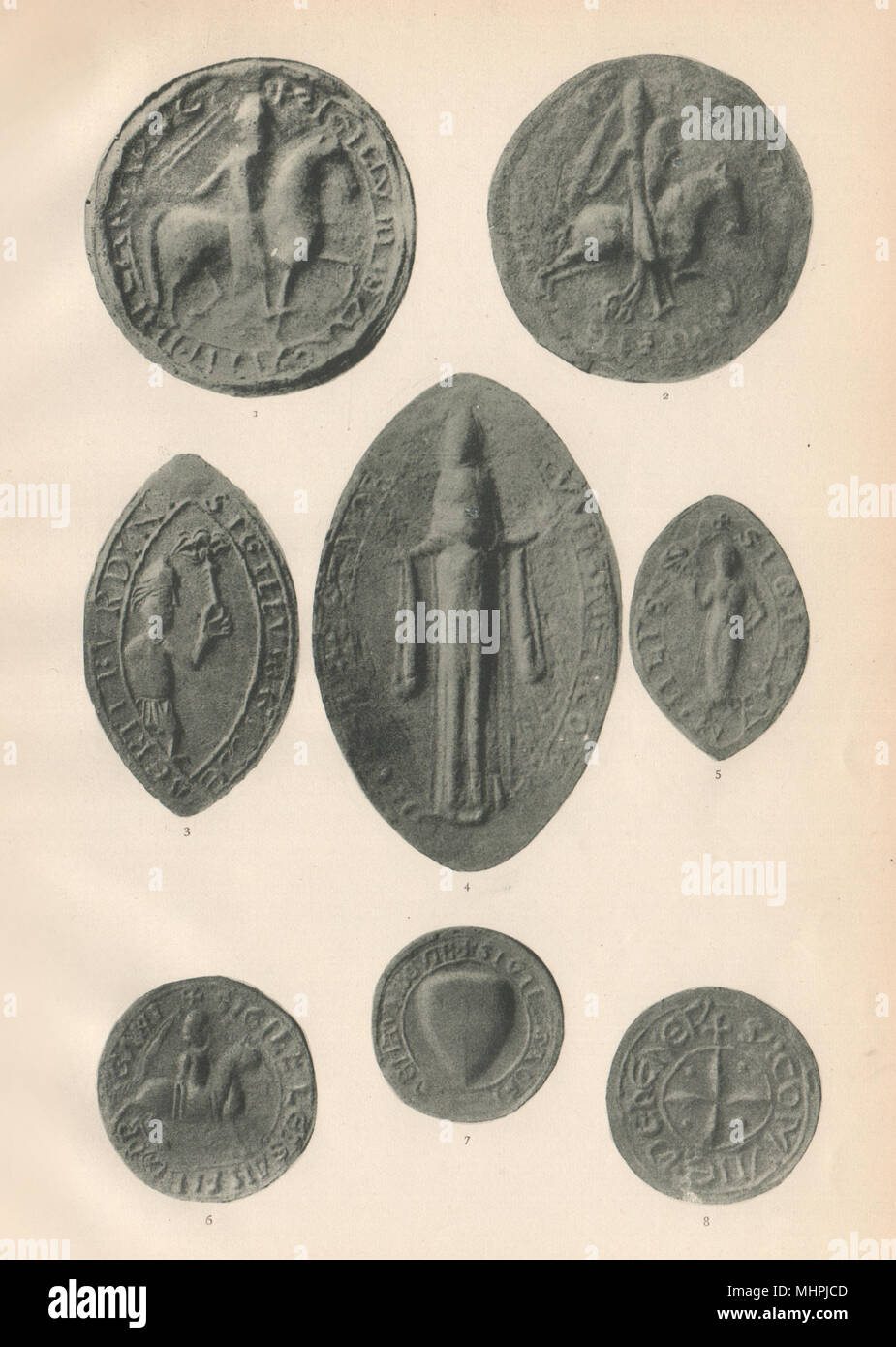 SOUTH WALES DICHTUNGEN 12-13 C. Caradoc Burdin Gloucester Mitdehorguill Kenfig 1907 Stockfoto