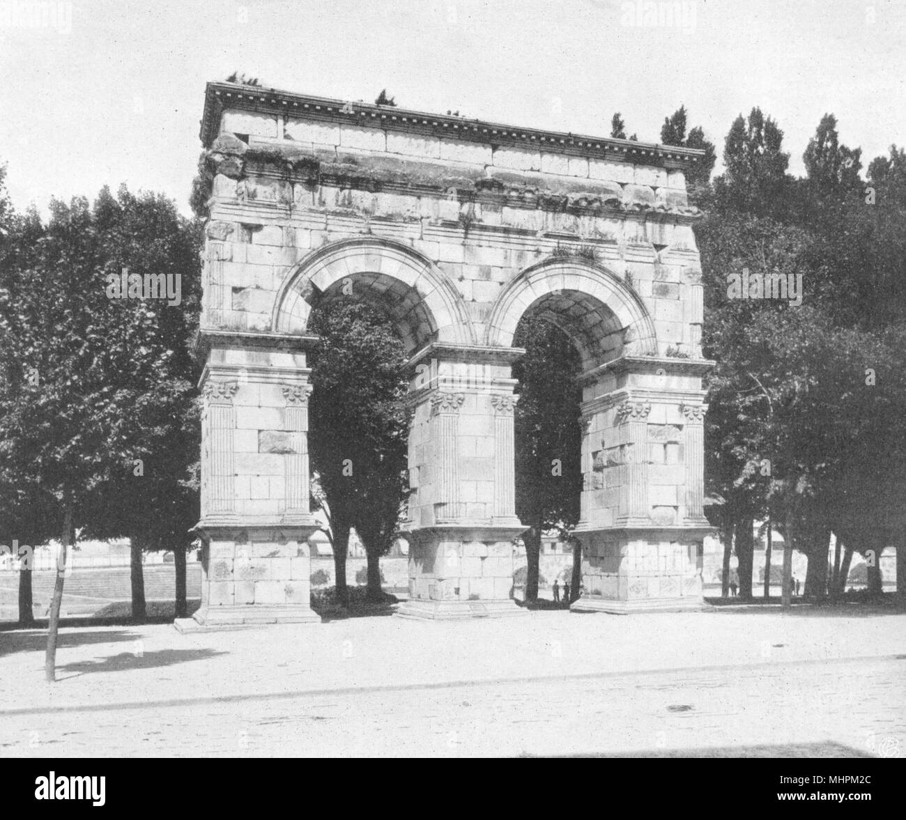 CHARENTE-MARITIME. Saintes-Arc de Germanicus 1904 alte antike Bild drucken Stockfoto