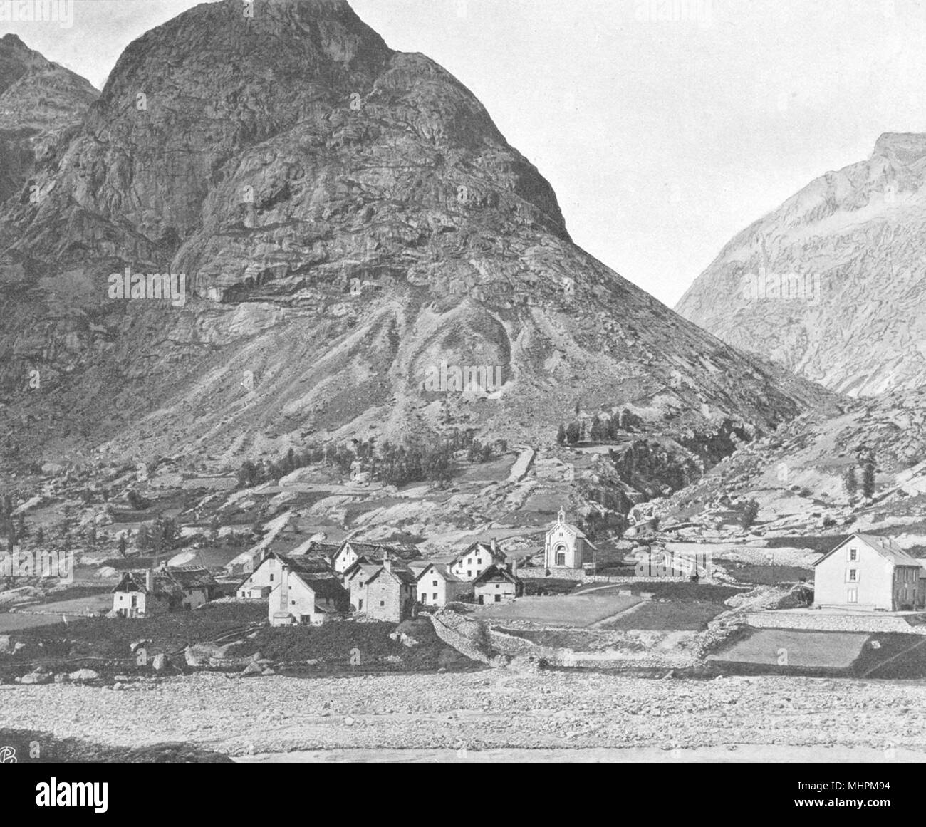 ISÈRE. La Bérarde et la Tėte de la Maye 1904 alte antike vintage Bild drucken Stockfoto