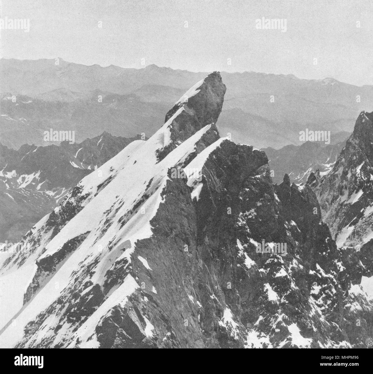 ISÈRE. Le Pic central de la Meije, ou Doigt de Dieu (3, 970 mètres) 1904 Stockfoto