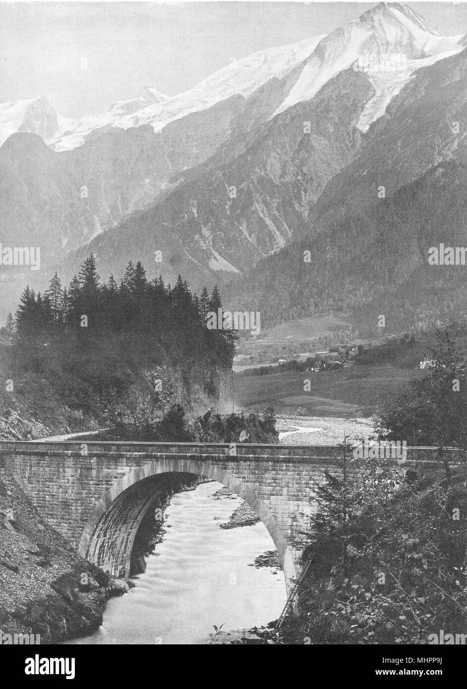 HAUTE-SAVOIE. Le Pont Sainte-Marie 1903 alte antike vintage Bild drucken Stockfoto