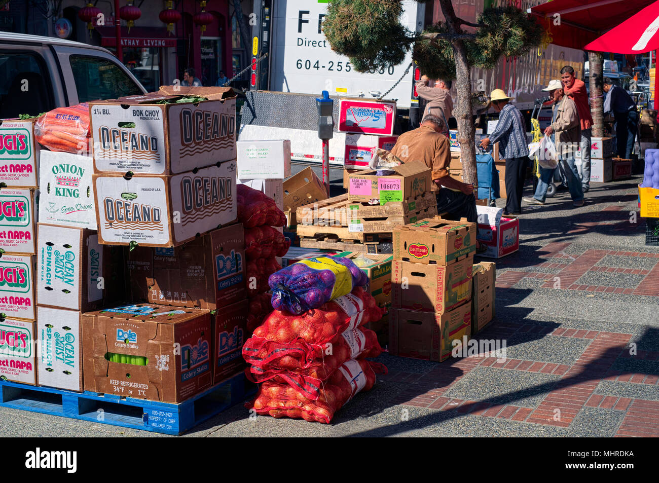 Chinatown, Victoria, Vancouver Island, British Columbia, Kanada Stockfoto