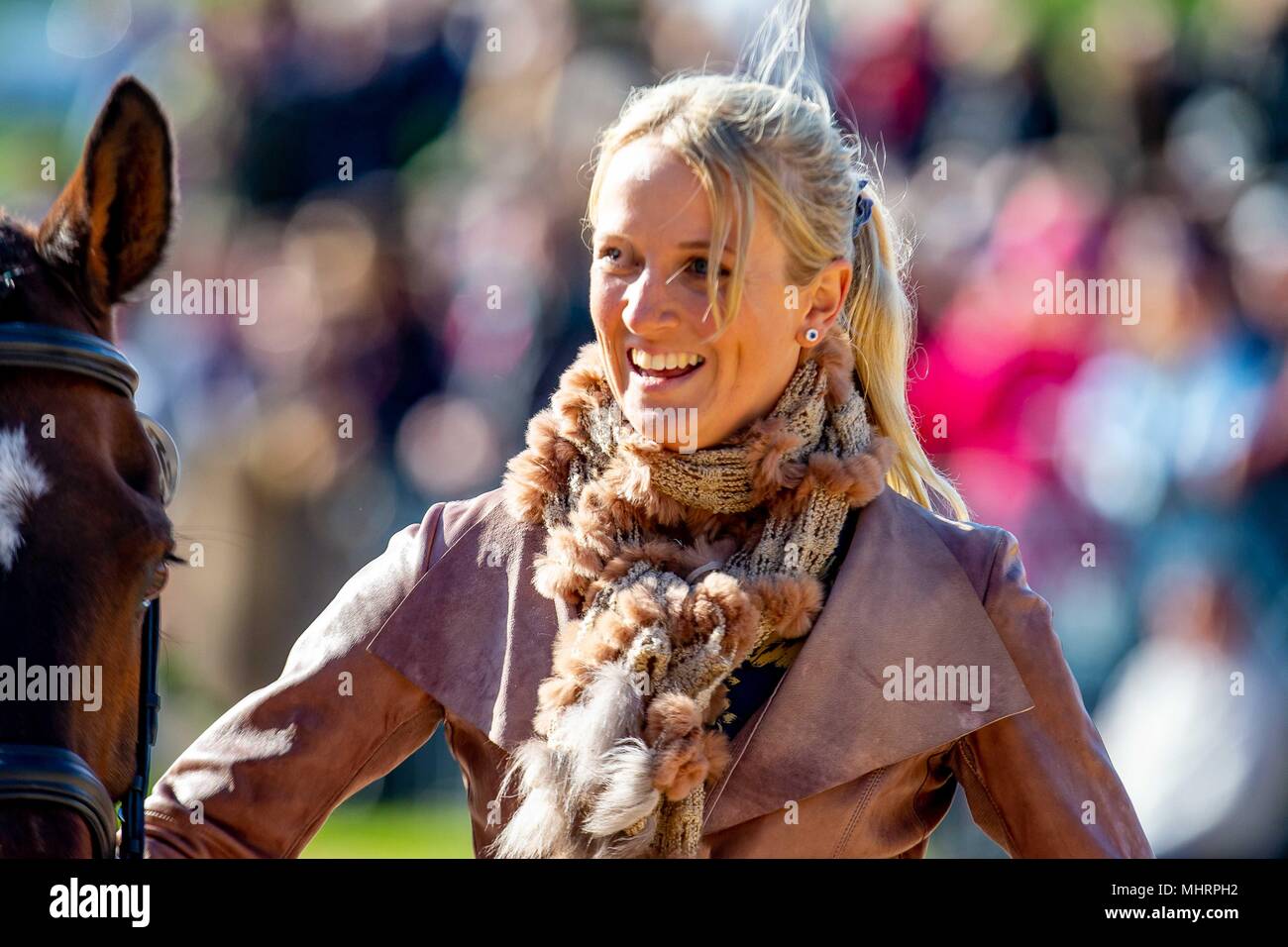 Iissa Grün. Coleshill. AUS. Trab. Mitsubishi Badminton Horse Trials. Badminton. UK. 02.05.2018. Stockfoto