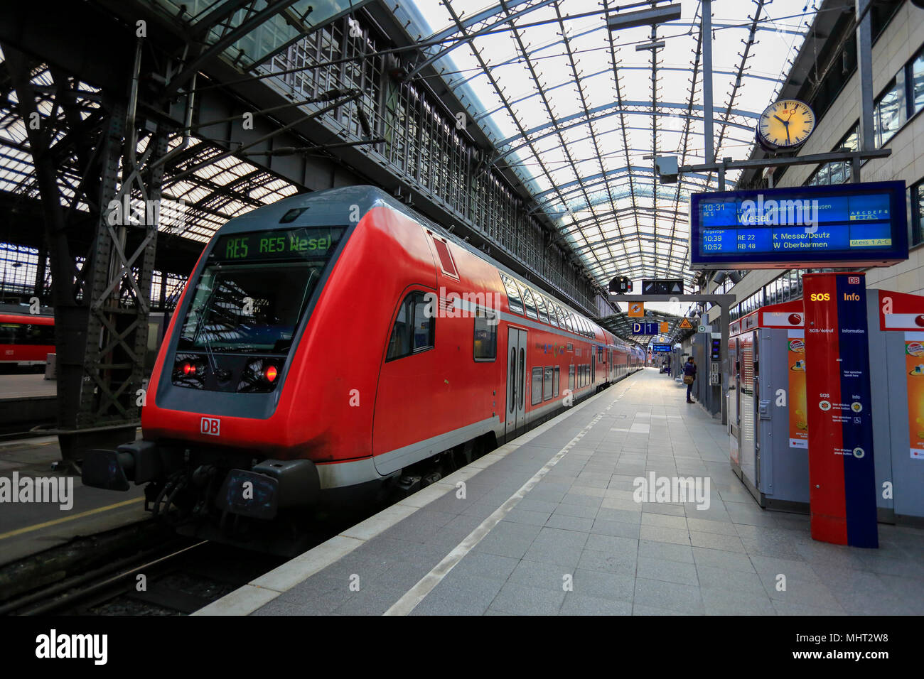 Hauptbahnhof Köln in Köln, Nordrhein-Westfalen, Deutschland. Stockfoto