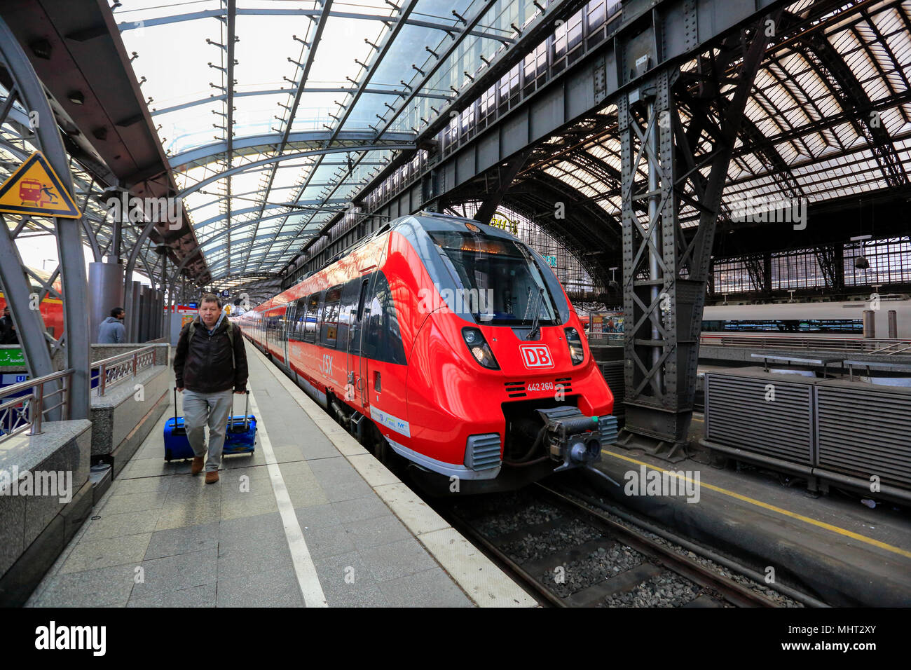 Hauptbahnhof Köln in Köln, Nordrhein-Westfalen, Deutschland. Stockfoto