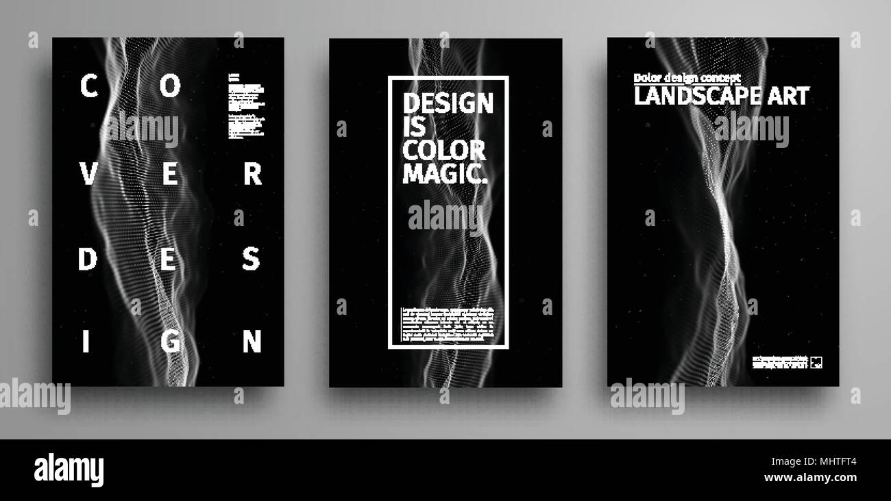 Party Poster Vorlage Musik Event Plakat Design Technologie Hintergrund Abstrakt Audio Wellen Design Stock Vektorgrafik Alamy