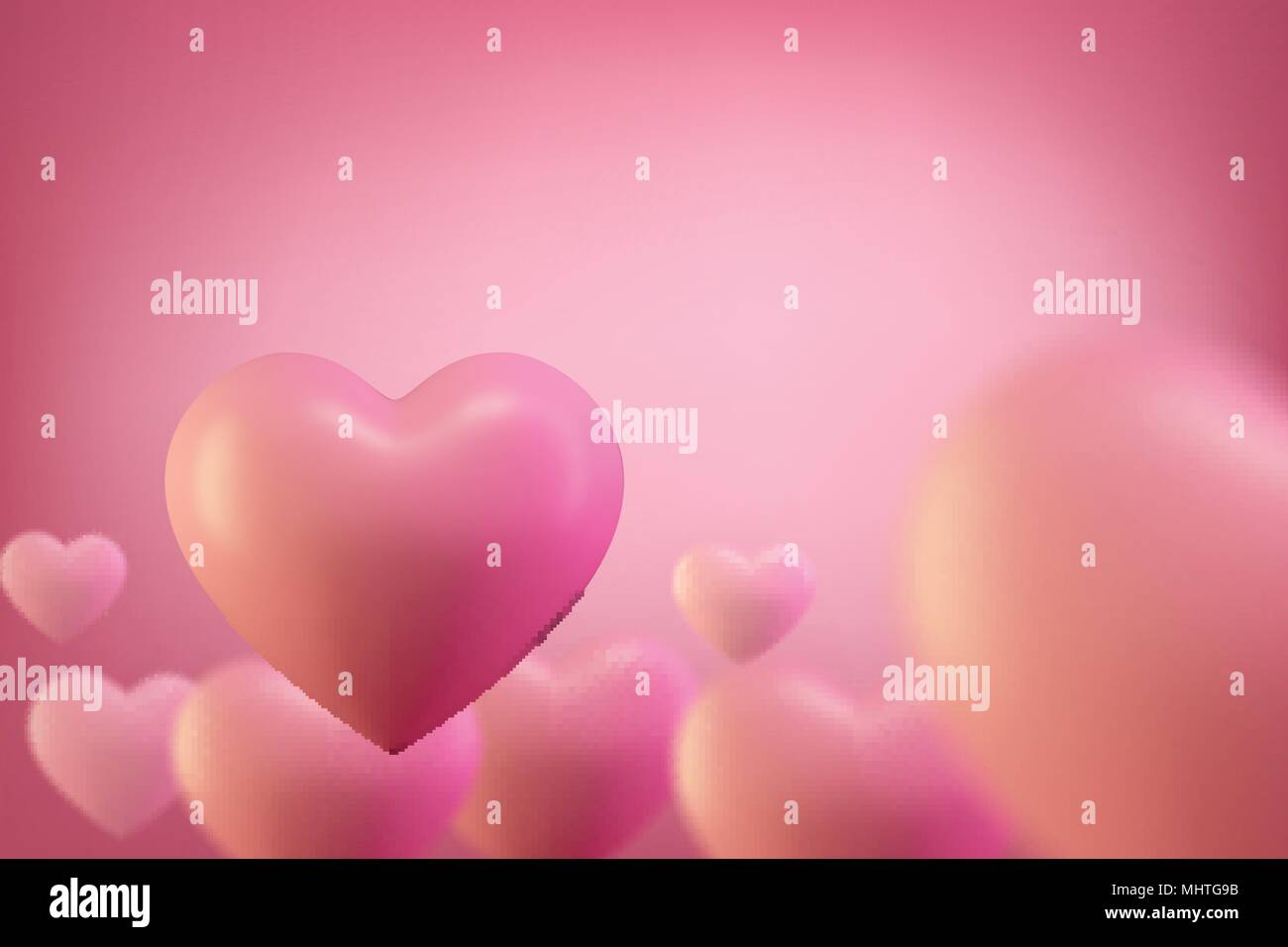 Liebe Herz Hintergrund. Valentine Hintergrund. Romantische Hochzeit Hintergrund, Valentines Tag Konzept. Stock Vektor