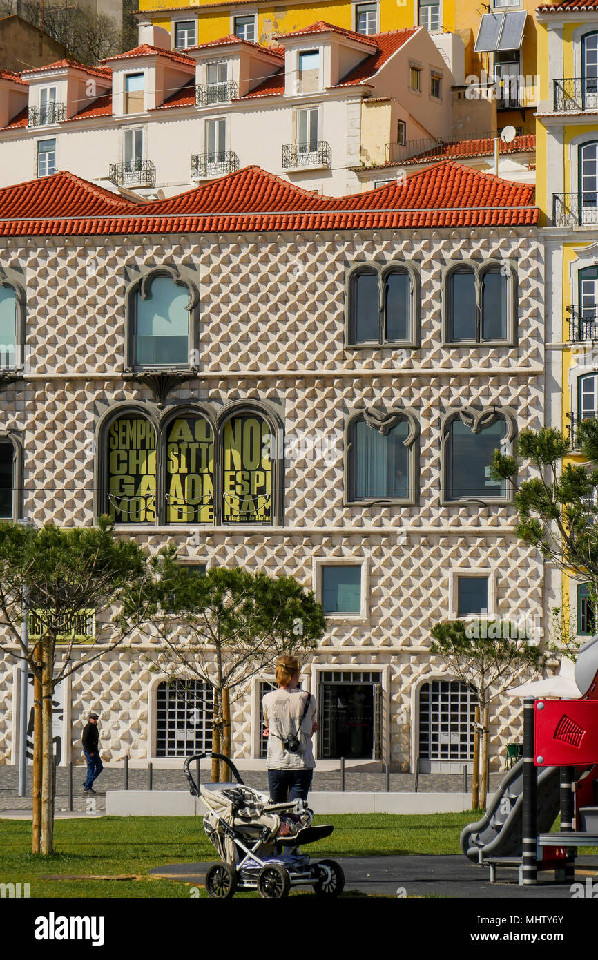 Handel Platz Praça de Comércio, Lissabon, Portugal Stockfoto