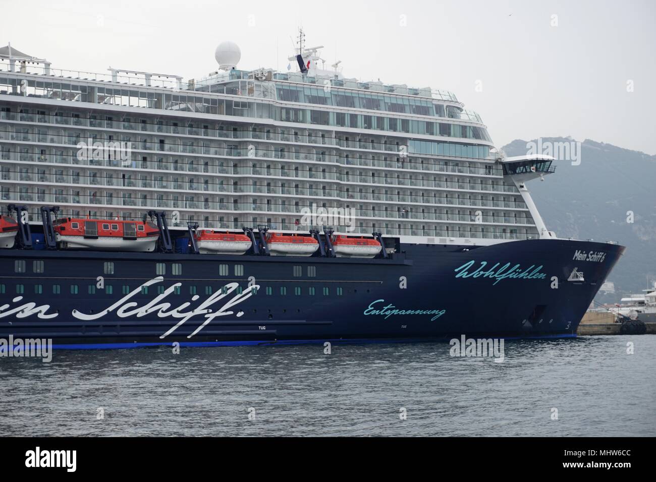 Kreuzfahrtschiff Mein Schiff 6 TUI Cruises Stockfoto