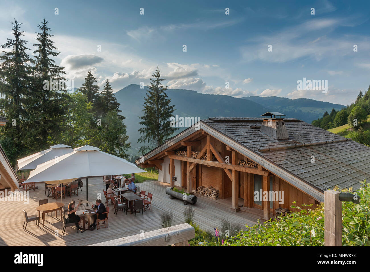 Flocons de Sel, Megève, Frankreich Stockfoto