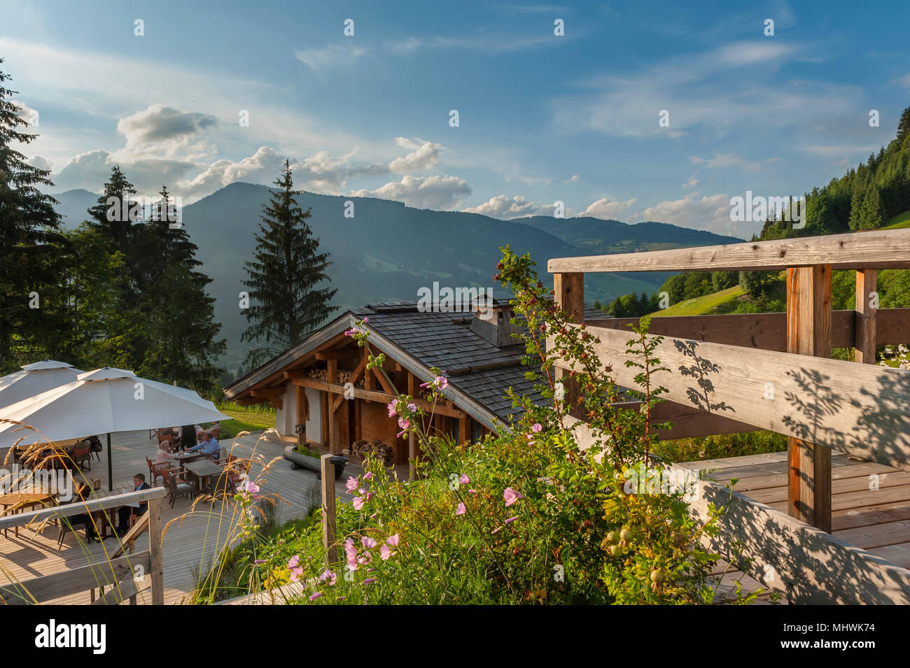 Flocons de Sel, Megève, Frankreich Stockfoto