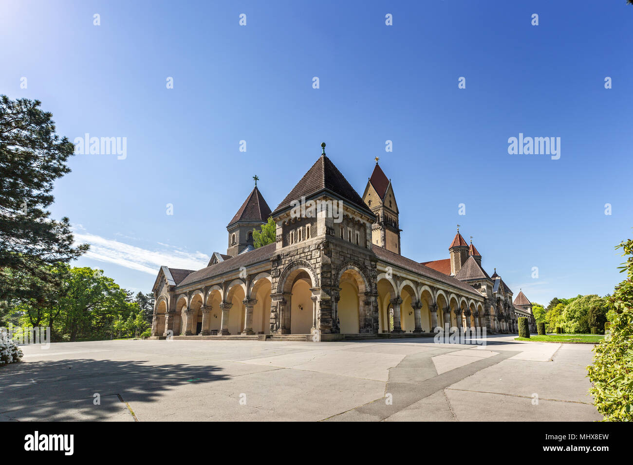 Die kapelle Gebäude der südlichen Friedhof, ursprünglicher Name Suedfriedhof, in Leipzig Stadt in Deutschland Stockfoto