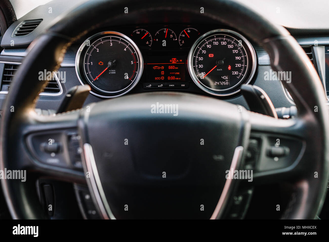 Moderne Auto Innenraum detail Stockfoto