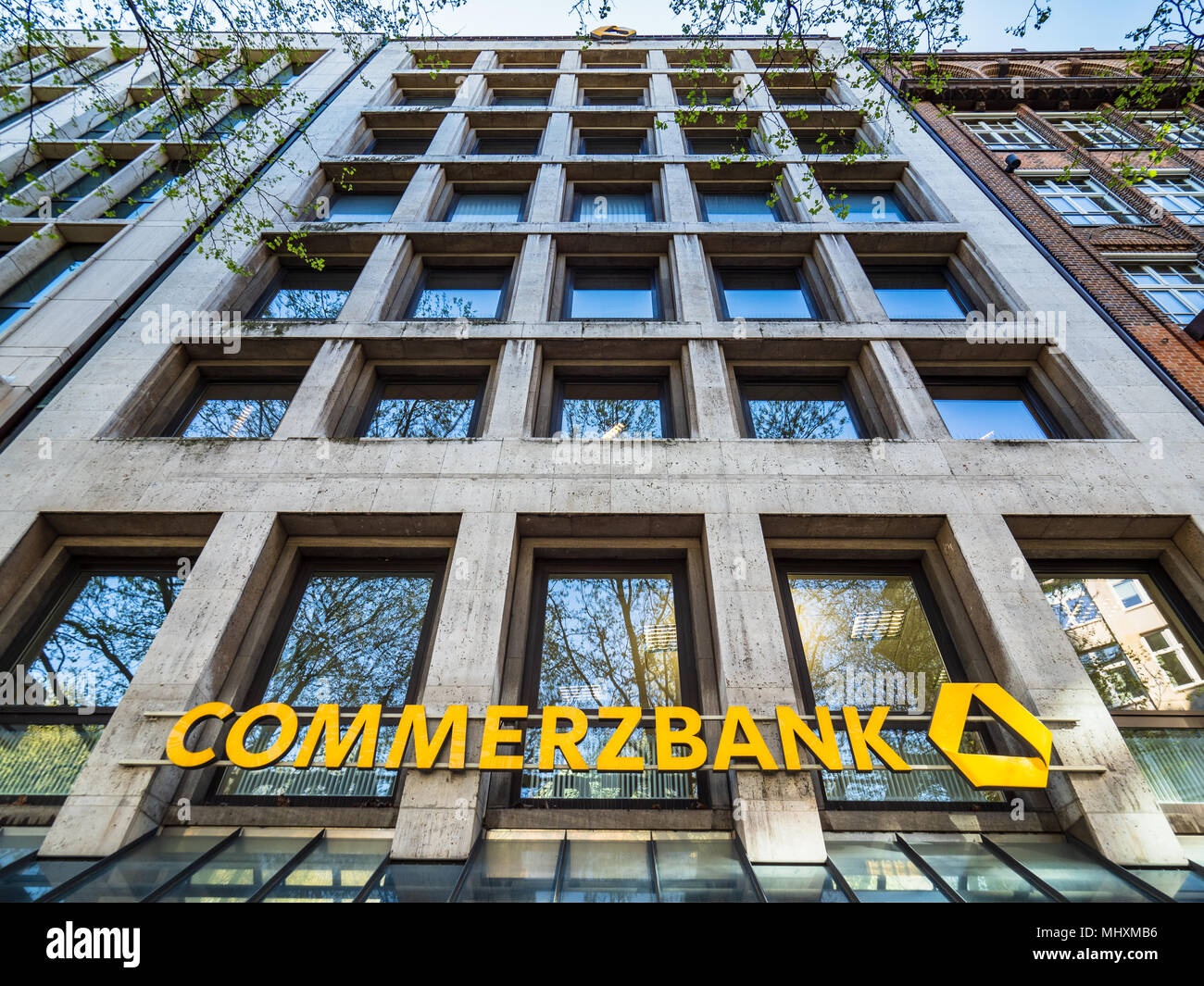 Commerzbank Hamburg-bank Büros im Zentrum von Hamburg Stockfoto