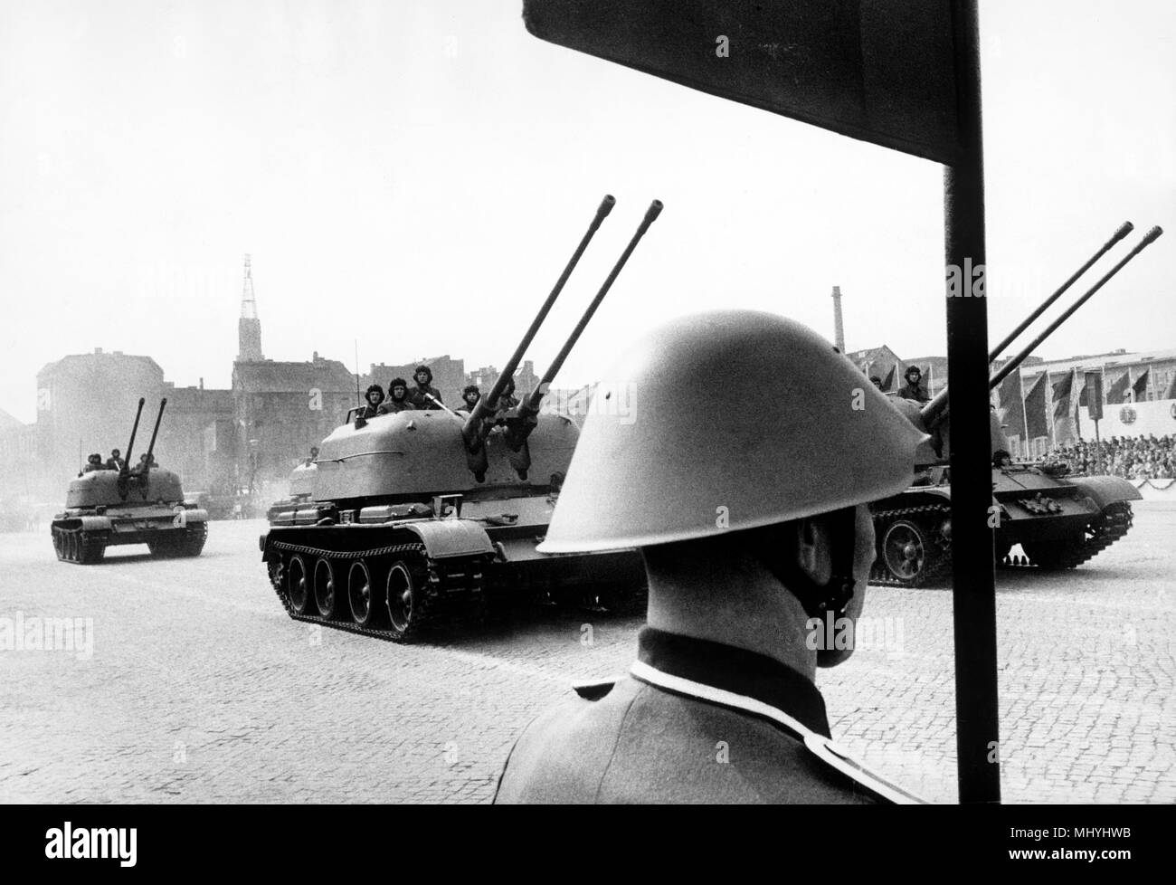Ostdeutschland, Berlin, militärische Parade, 1962 Stockfoto