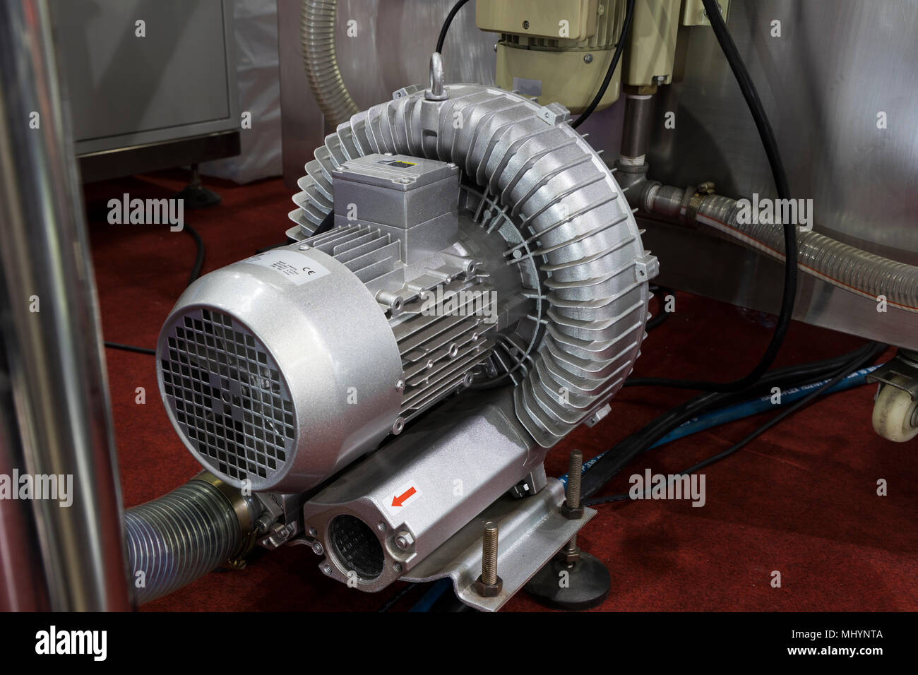 Pumpe der Absaugung verschmutzter Luft aus Machne Stockfotografie - Alamy