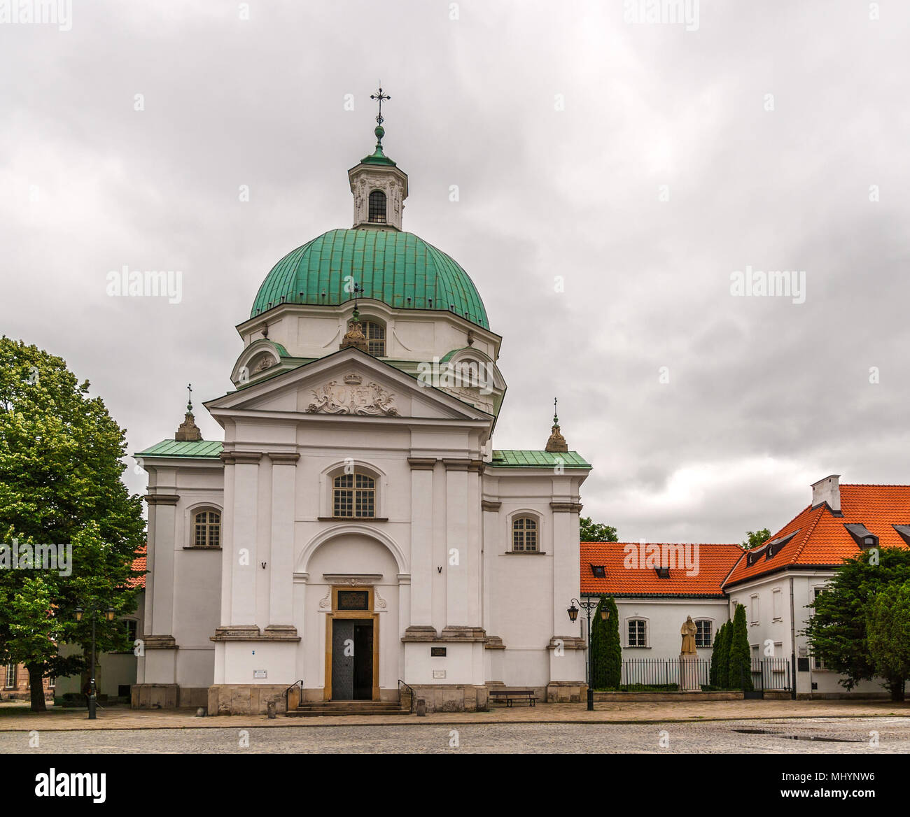 St. Kazimierz Kirche in Warschau - Polen Stockfoto