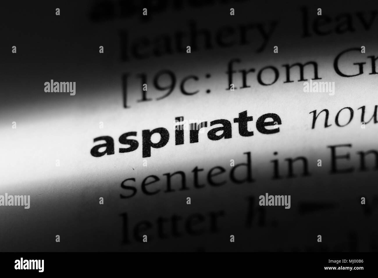 Saugen sie Wort in einem Wörterbuch. Konzept Stockfotografie Alamy