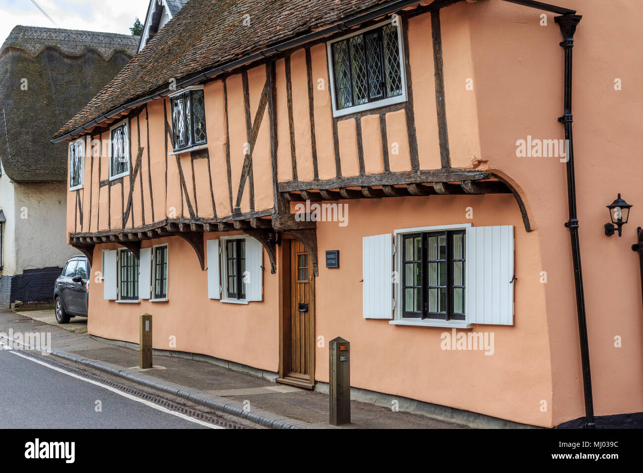 Schön und wünschenswert Dorf viel High Street hadham Hertfordshire, Herts, England. uk, gb Stockfoto