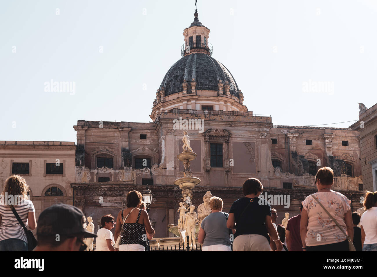 Piazza Pretoria, Palermo, Sizilien, Italien Stockfoto