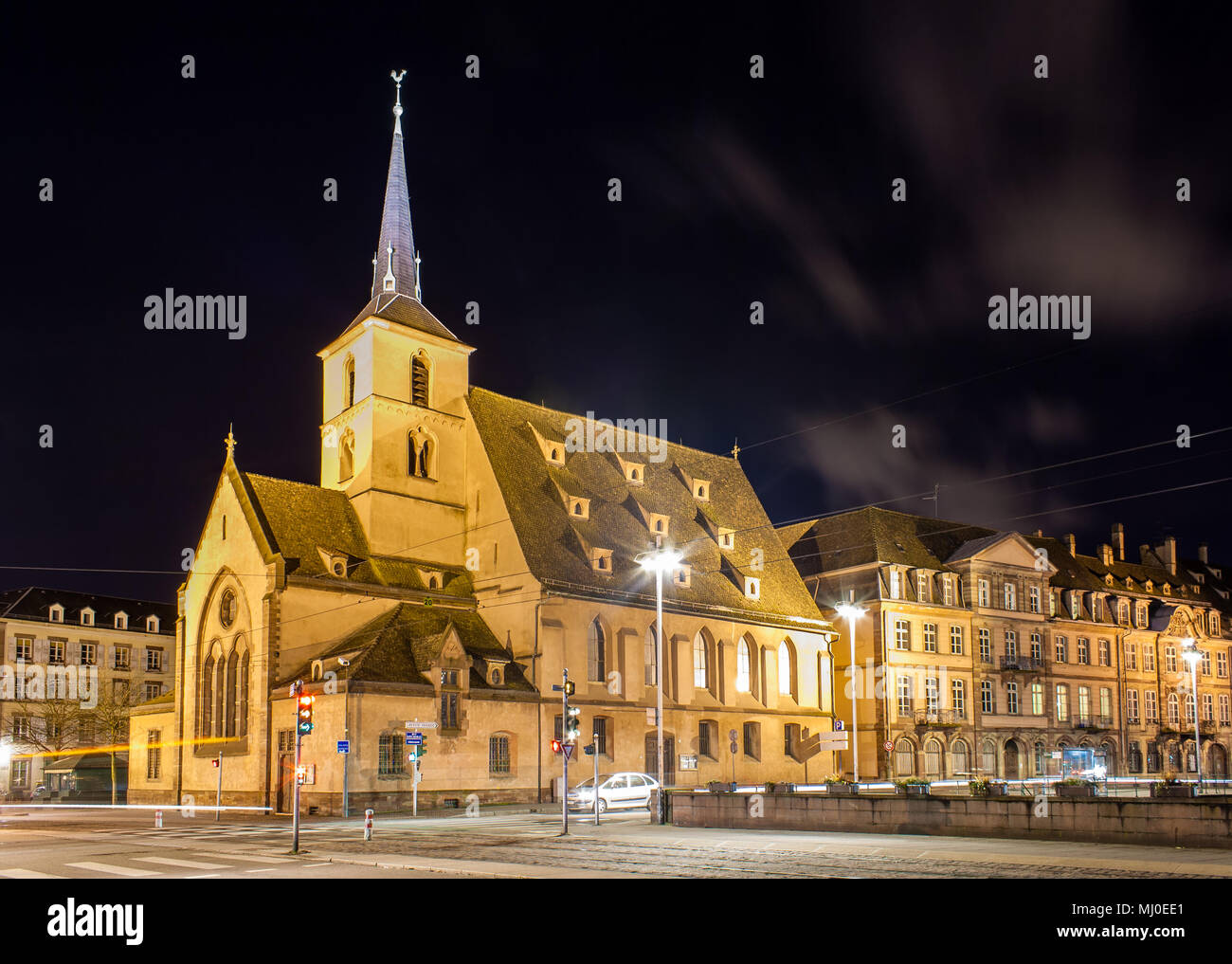 Sankt Nikolaus Kirche in Straßburg, Elsass, Frankreich Stockfoto
