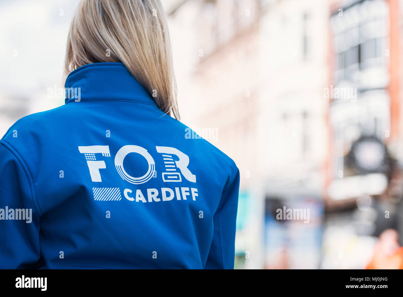 Für Cardiff Mitglieder in der Queen Street, Cardiff Stockfoto
