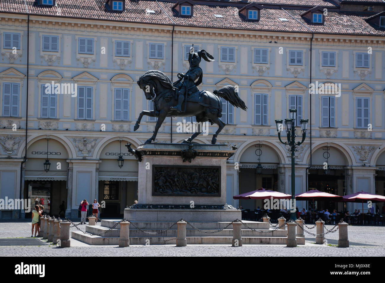 Turin, Piemont, Italien: Sehenswürdigkeiten rund um die Stadt mit seinen historischen Denkmälern suchen, an einem sonnigen Tag Stockfoto