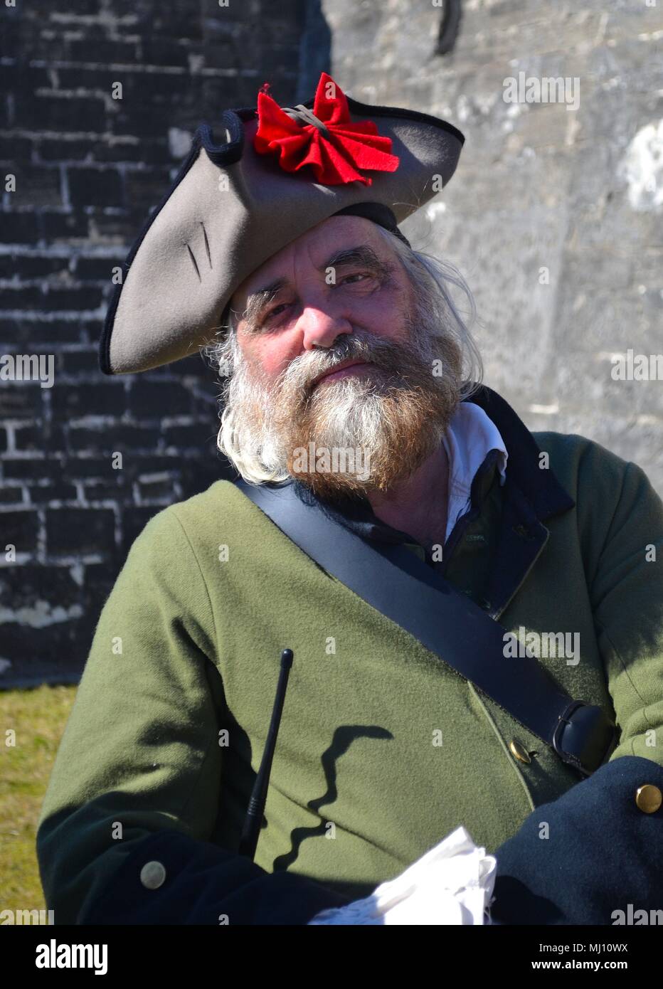 Pirate re-en Schauspieler -Saint Augustine, Florida USA Stockfoto