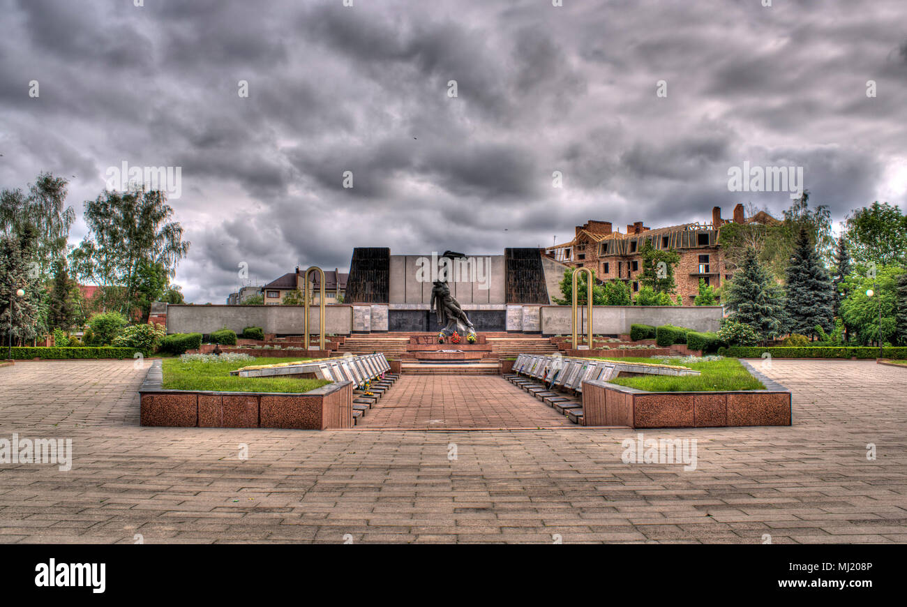 Trauer Platz in Kolomyja, Ukraine Stockfoto