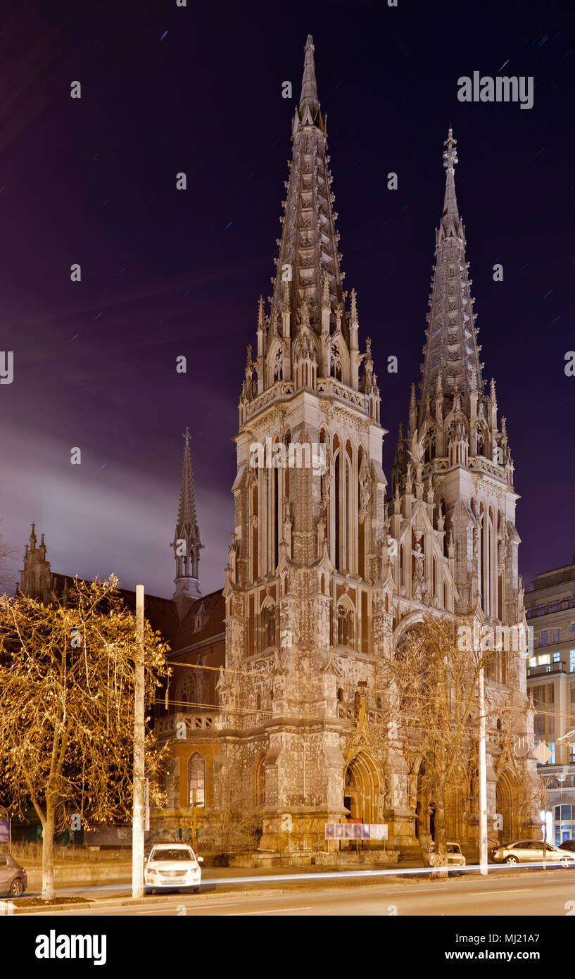 St. Nikolaus Römisch-katholische Kathedrale in Kiew Stockfoto