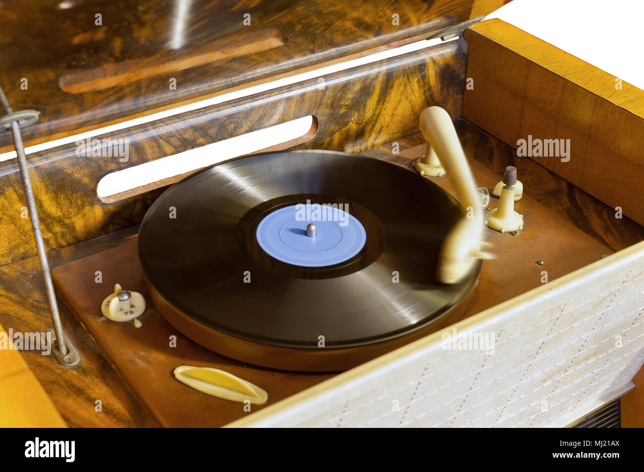 Vintage Grammophon Stockfoto