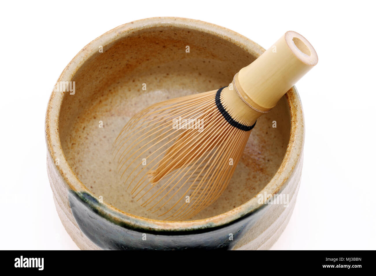 Traditionelle Schönheit von grünem Tee Zeremonie in Japan Stockfoto