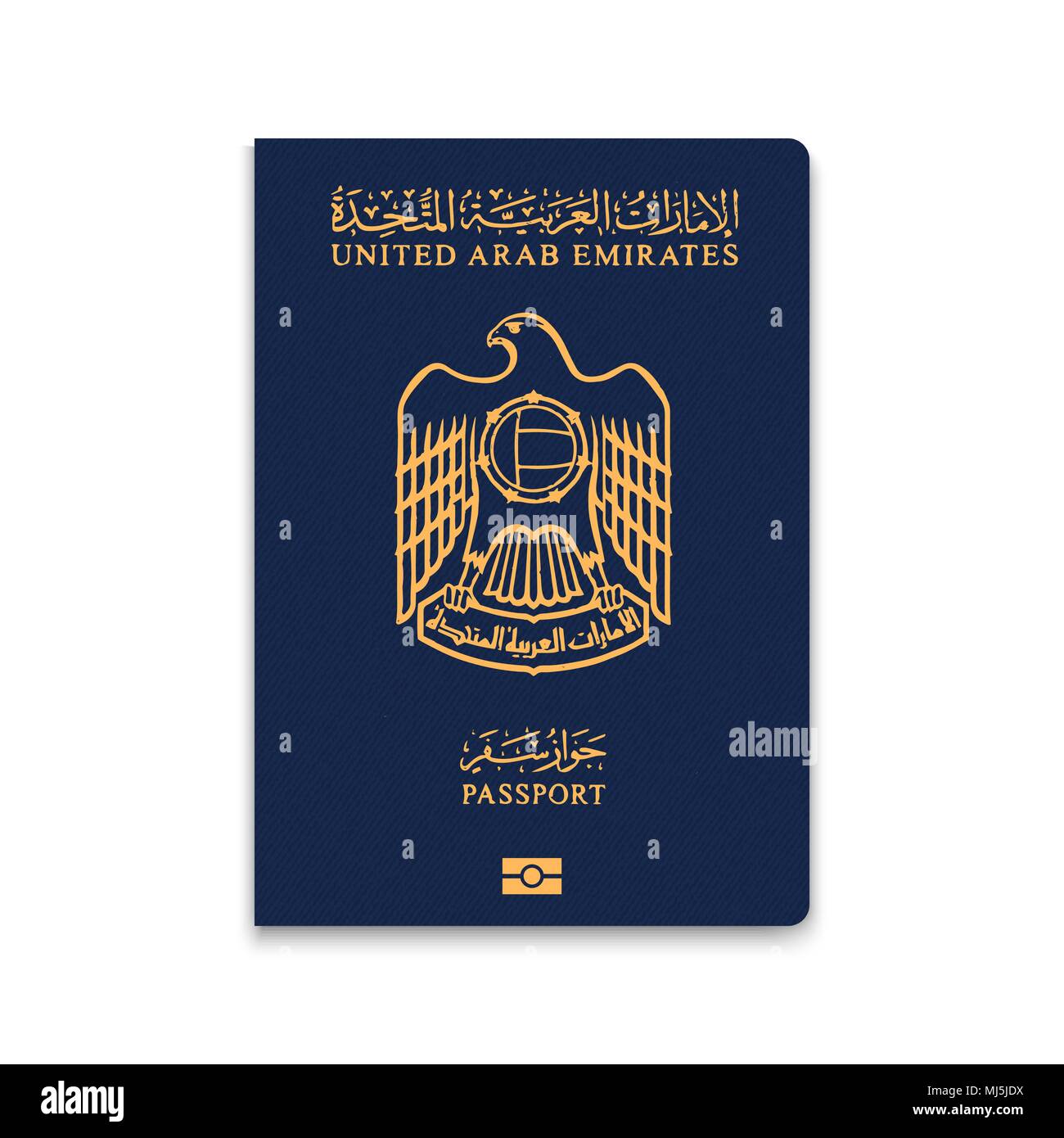 Pass der Vereinigten Arabischen Emirate. Vector Illustration Stock Vektor