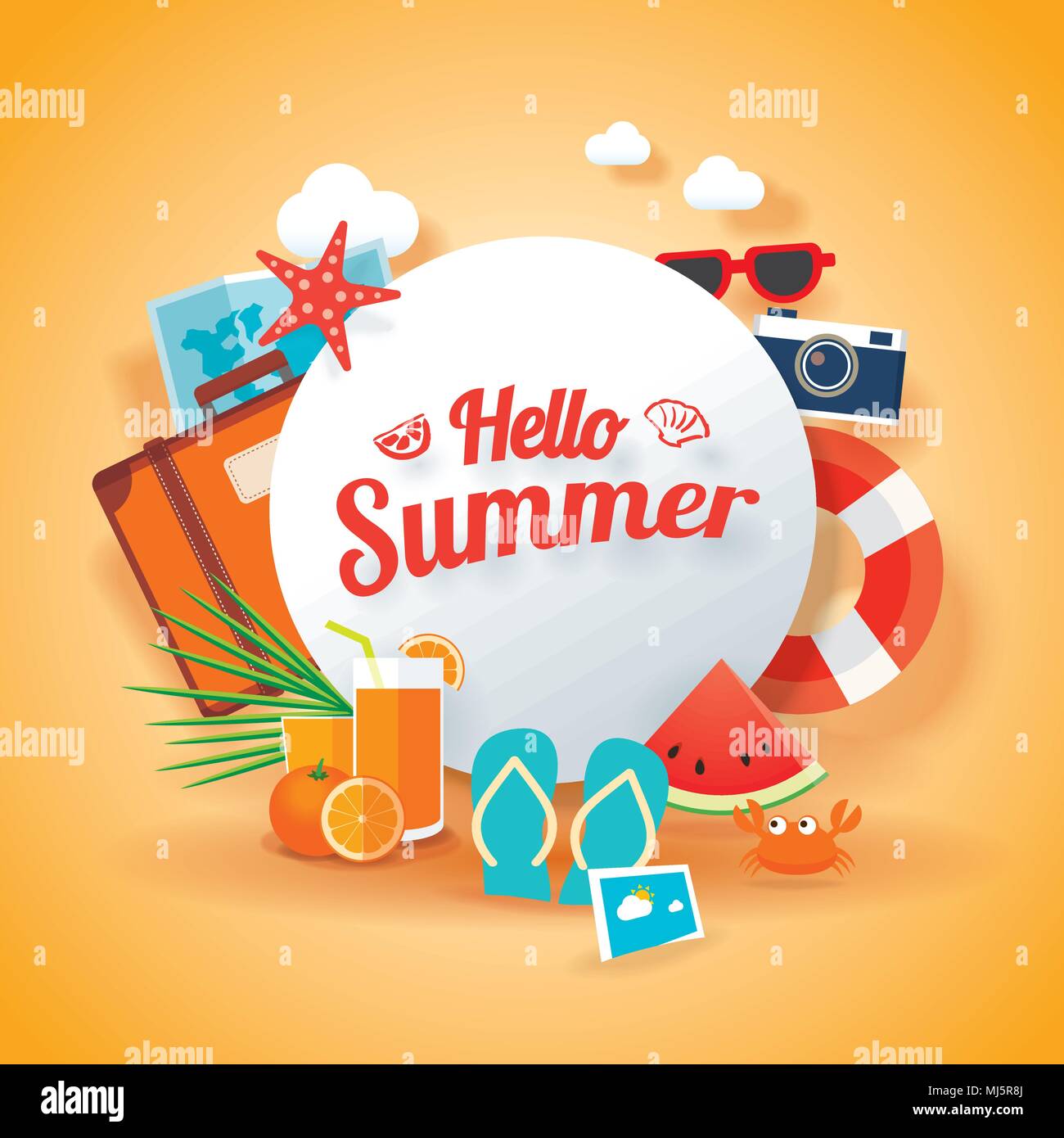 Sommer Party Deko – "Hallo Sommer" Banner Mit Palmblättern, Wimpelkette Für Hawaii-Party, Strand, Garten & Bikini-Feier