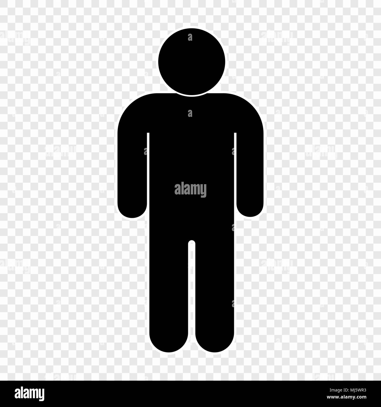 Menschen Symbol Auf Transparenten Hintergrund Person Symbol Stock Vektorgrafik Alamy