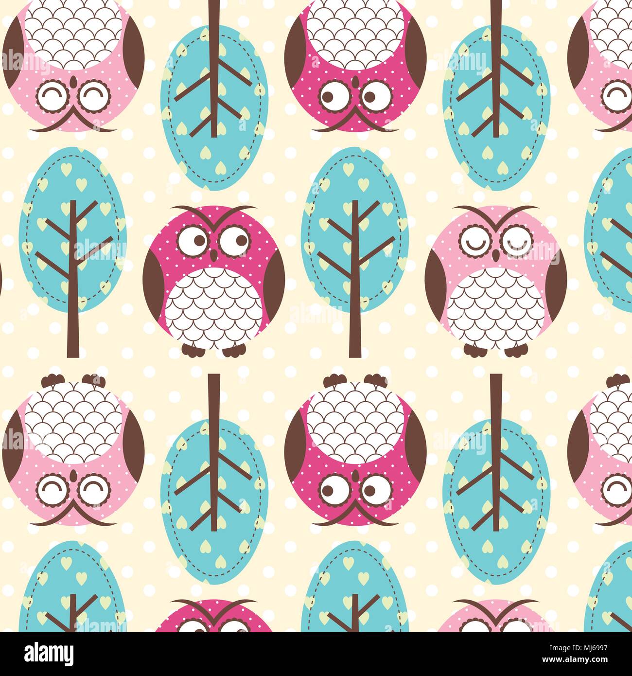 Vector Illustration nahtlose Muster mit Wal- und Schiff Stock Vektor