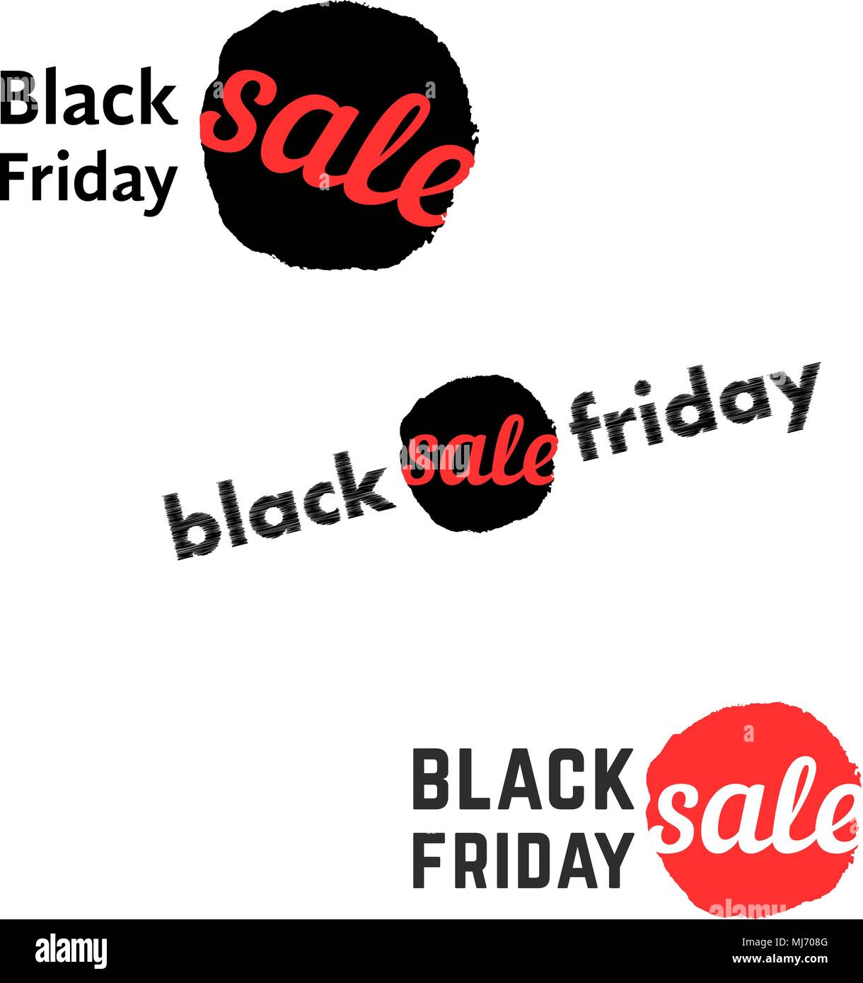 Einfacher schwarzer Freitag Verkauf logo Stock Vektor