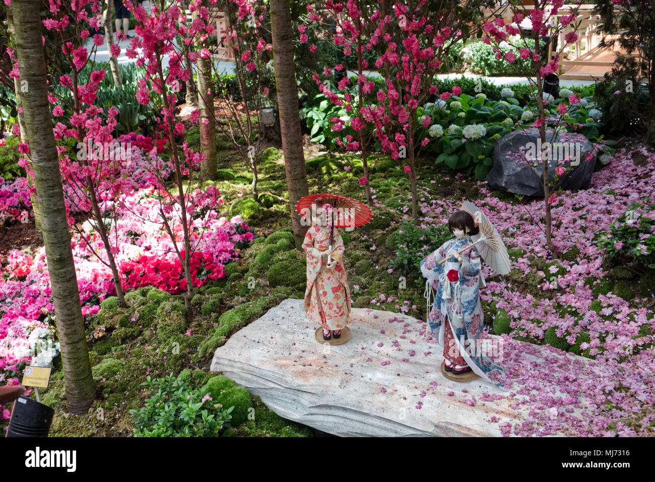 Singapur Singapur 9 April 2018 Die Japanischen Figuren Sind In