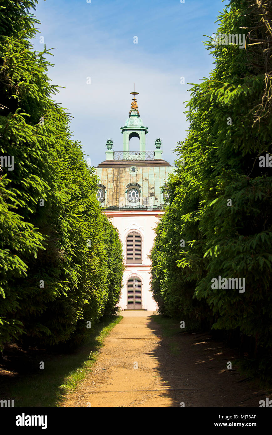Angesichts der wenig Fasan Palace (fasanenschlösschen) in Moritzburg bei Dresden, Sachsen, Deutschland. Stockfoto