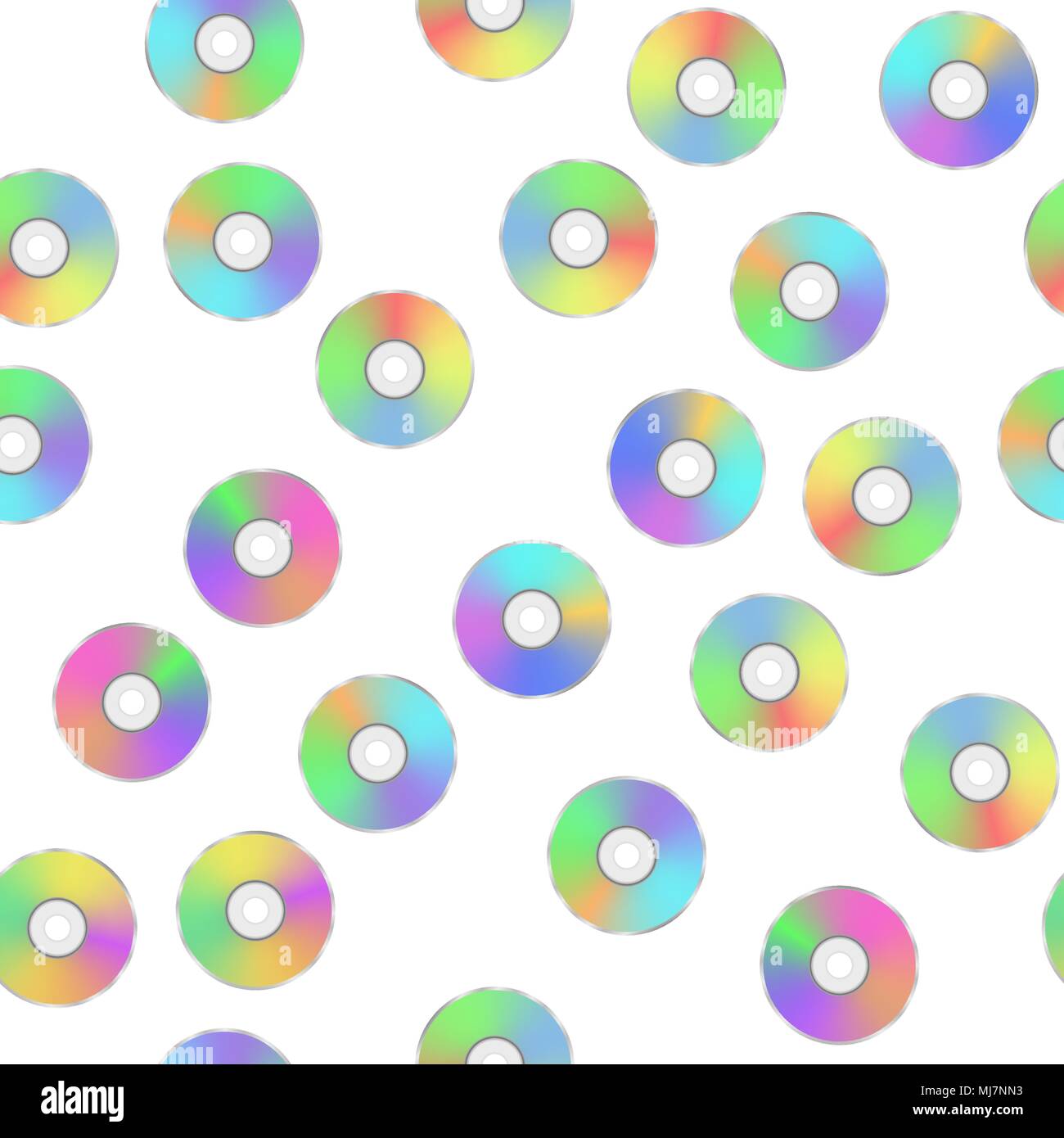 Bunte Digital Disc nahtlose Muster Stock Vektor