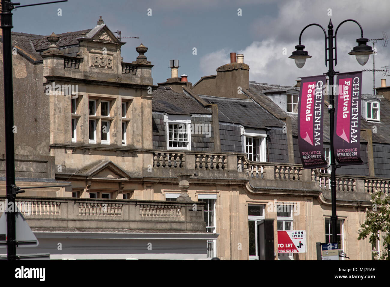 Regency Gebäude an der Spitze von Montpellier entfernt, Cheltenham, Gloucestershire Stockfoto