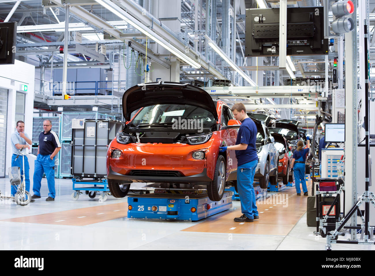 BMW GROUP WERK, Leipzig Stockfoto