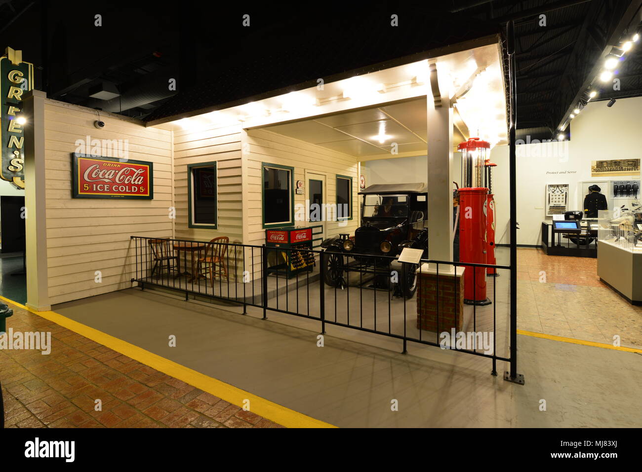 Eine Garage in Augusta, Georgia eingestellt Stockfoto