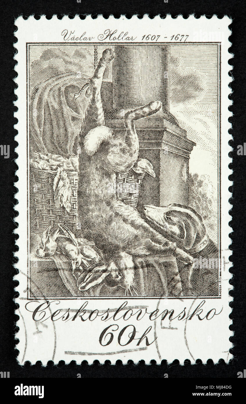 Tschechoslowakischen Briefmarke Stockfoto